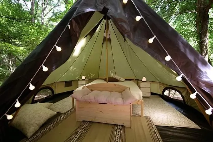Luxury tent Senxunia Glamping Nel Bosco Hotel Zancona Italy